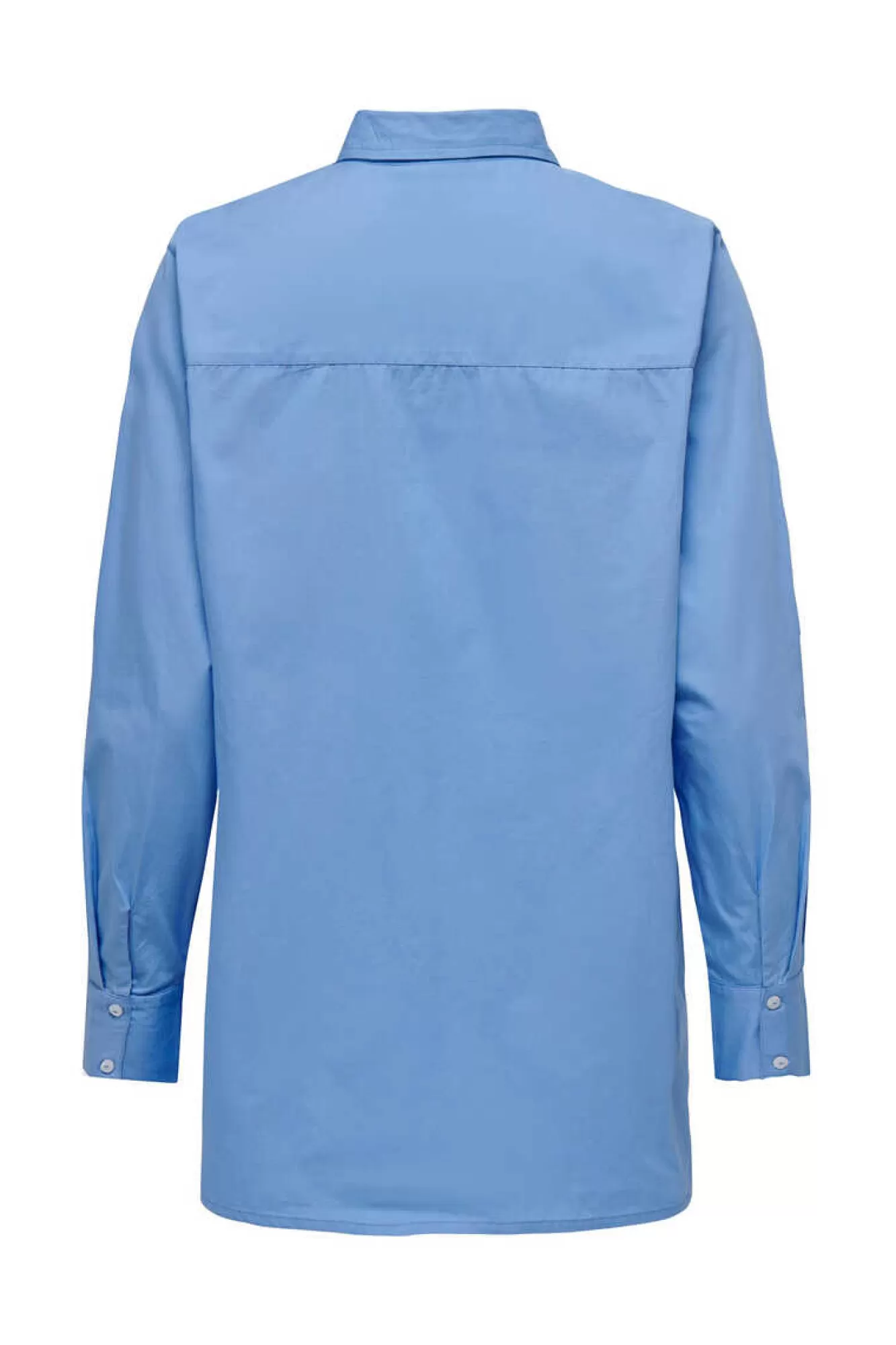 Only Camisa Popelina Gola Lapelas