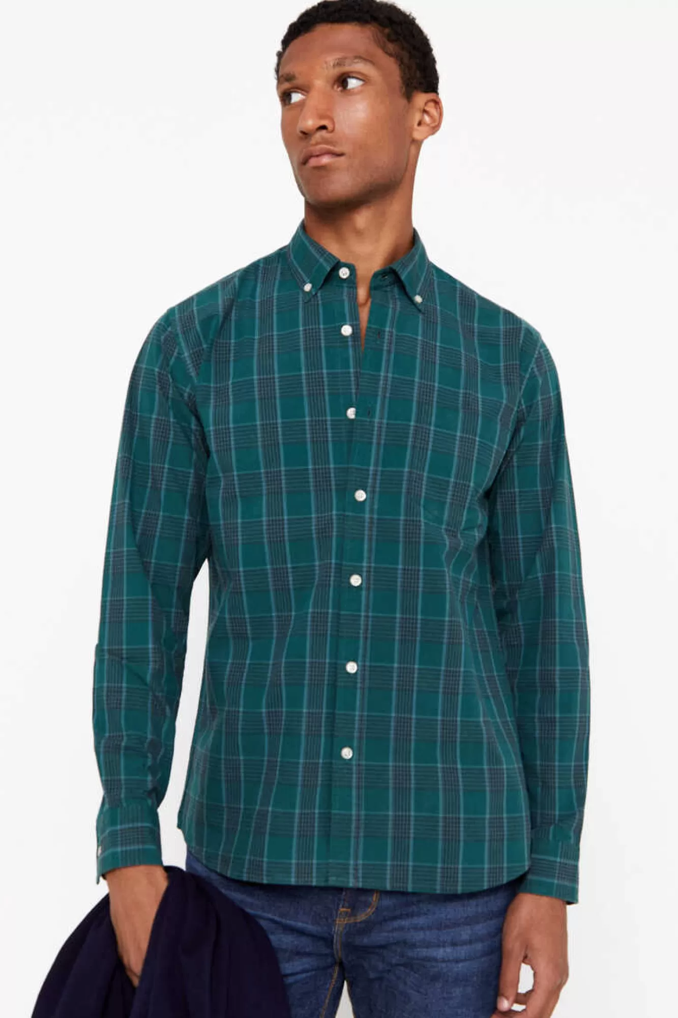 Cortefiel Camisa Quadrados Facil De Engomar