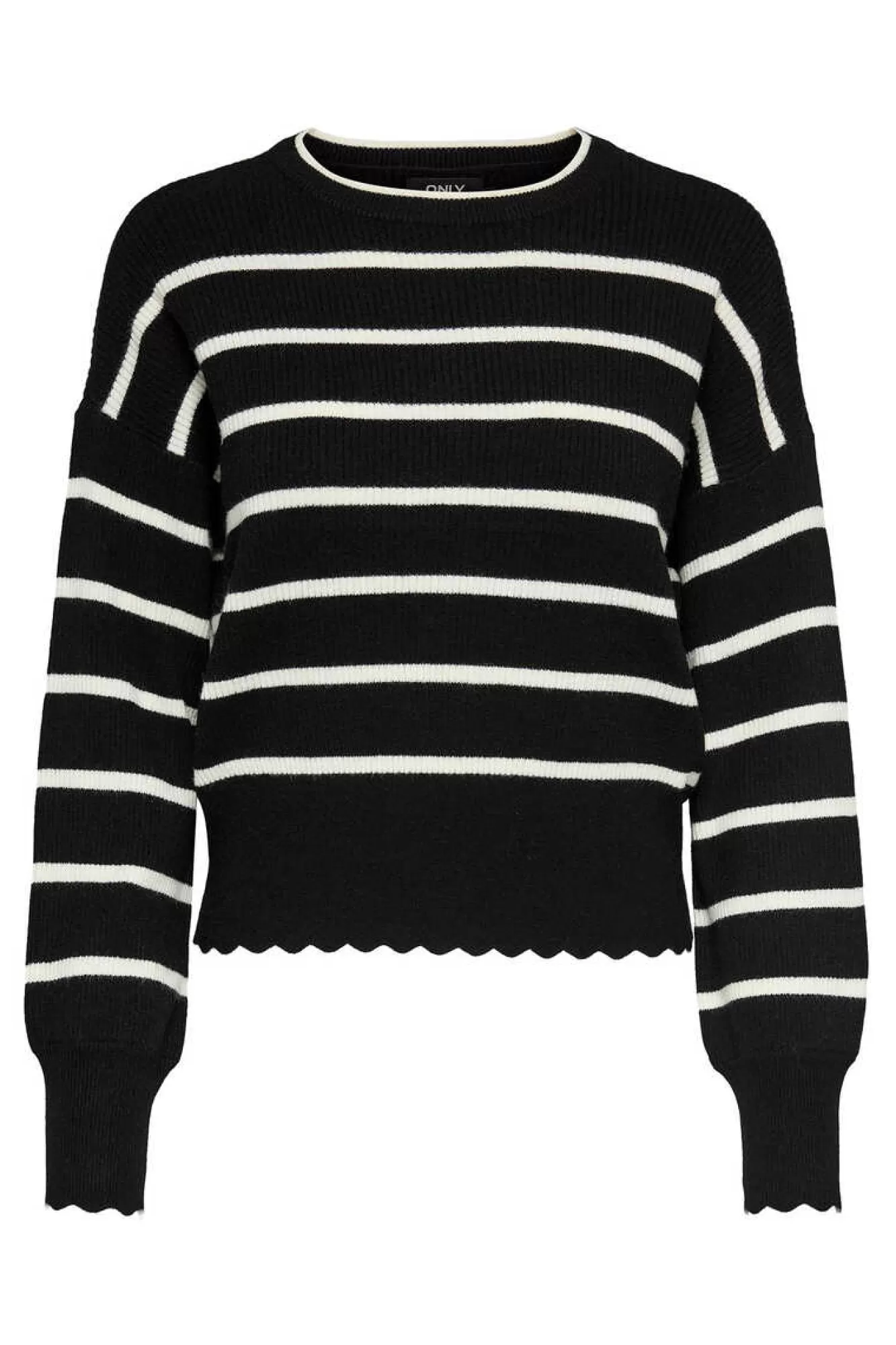 Only Camisola As Riscas Gola Redonda