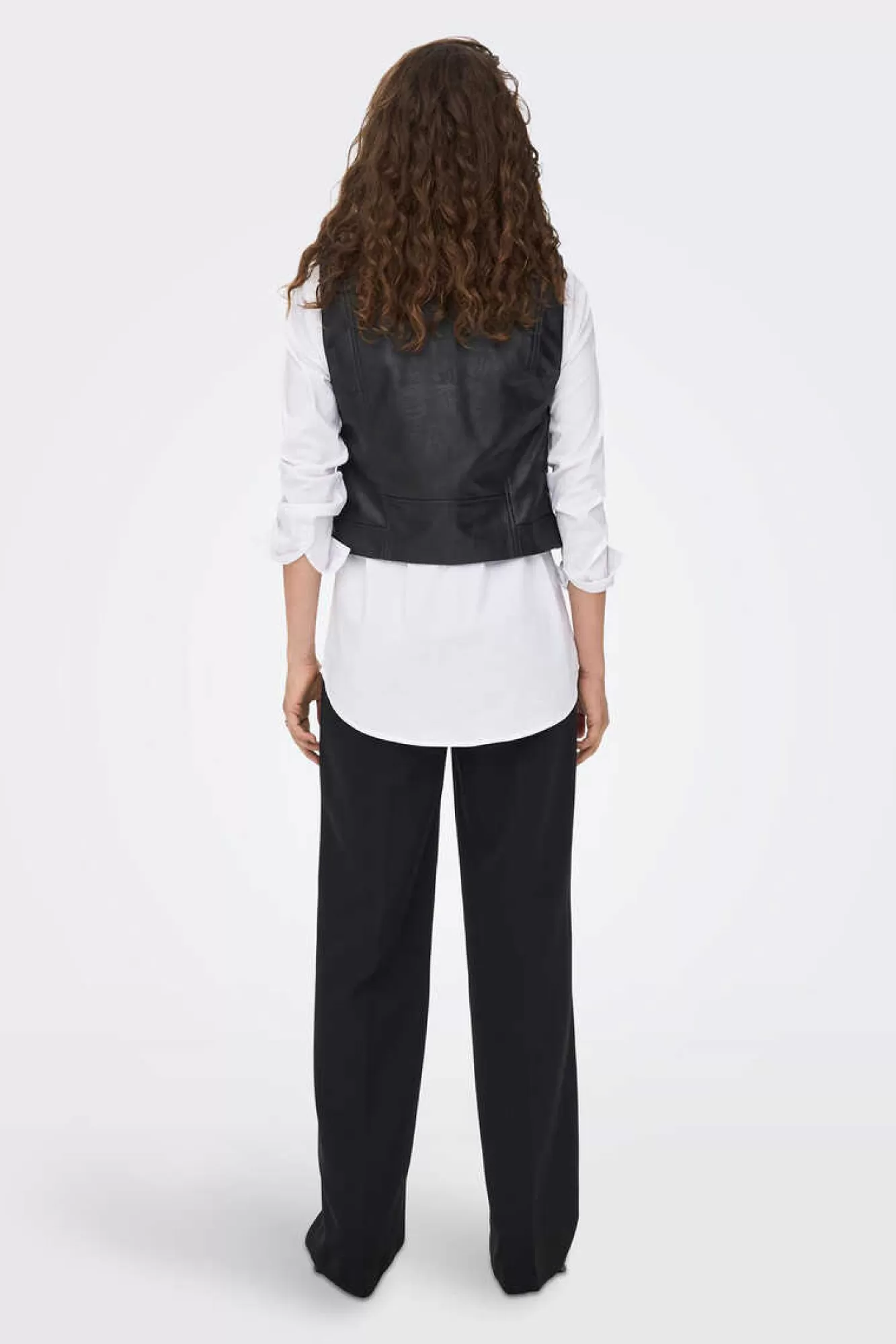Only Camisola De Decote Redondo Mangas Caneladas